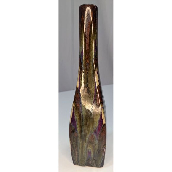 Vintage Drip Glaze Art Pottery Vase - Picture 2 of 6